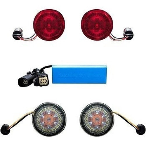 Custom Dynamics ProBEAM Front and Rear Turn Signal Conversion Kit for 10-13 Flhx