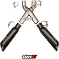 Voodoo Exhaust Hayabusa 2022 2023 2024 2025 2026 Suzuki Dual Shorty Black X-Pipe
