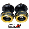 Hayabusa Black Gold Swingarm Spools Suzuki 1999-2022 2023 2024 2025 2026 Sliders