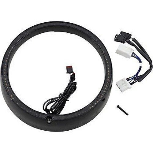 Custom Dynamics Black ProBEAM Sequential Turn Signal Ring Trim for 99-05 Flht