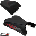 Yamaha FZ6R Seat Cover 2009-2014 2015 2016 2017 Luimoto Front Rear Red Black