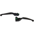 Drag Matte Black Slotted Wide Blade Brake & Clutch Levers Set for Trikes 17-18