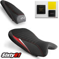 BMW S1000RR Seat Covers with Gel 2019-2024 2025 Luimoto Motorsports Red Black