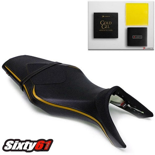 Yamaha FZ-09 MT09 MT-09 Seat Cover with Gel 2014-2020 Luimoto Deep Yellow Black