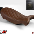 BMW R nineT Scrambler - Urban - Solo Brown Seat Cover with Gel 2016-2020 Luimoto