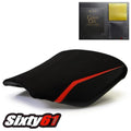 Honda RC51 SP1 SP2 Seat Cover with Gel Luimoto 2000-2006 Suede Carbon Black Red