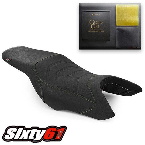 Honda Hornet 900 919 Seat Cover with Gel Pad 2002-2008 2009 Black Green Luimoto