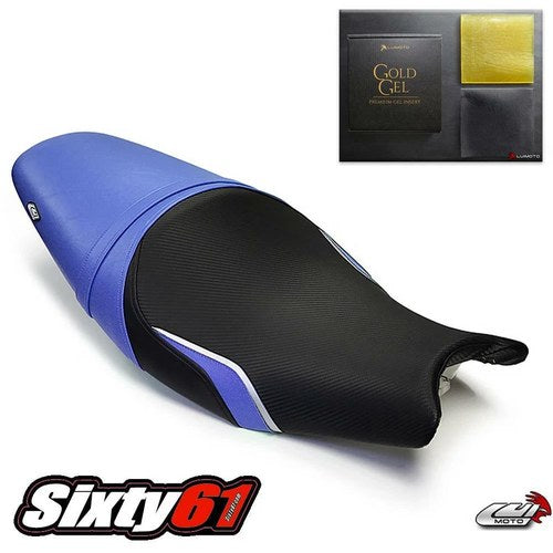 Kawasaki ER6F ER6N Ninja 650R 2005-2008 Seat Cover with Gel Black Blue Luimoto