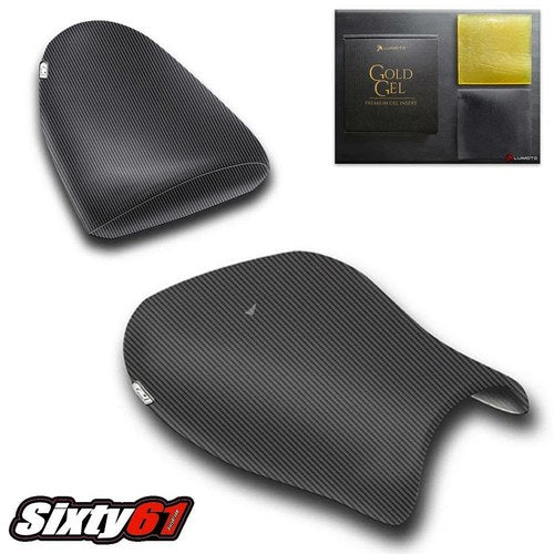 Suzuki Hayabusa Seat Covers with Gel 1999-2006 2007 Luimoto Front Rear Black