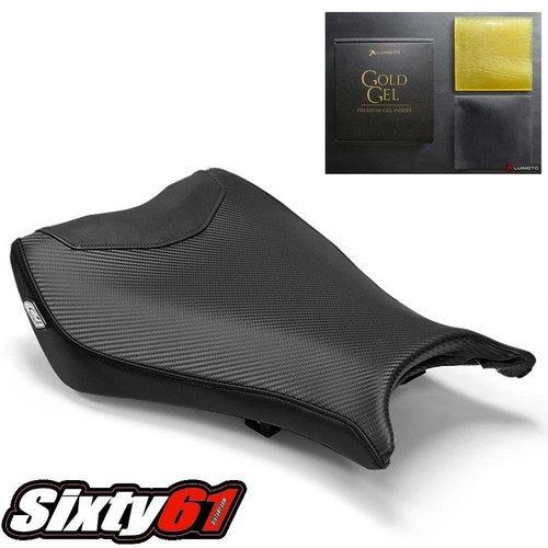 Honda CBR1000RR Seat Cover with Gel 2008-2011 Luimoto Front Black Carbon