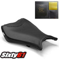 Honda CBR1000RR Seat Cover with Gel 2008-2011 Luimoto Front Black Carbon