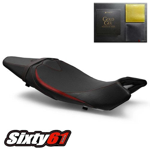 Suzuki SV650 Seat Cover with Gel 2016-2021 2022 2023 2024 2025 Luimoto Red Black