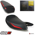 Suzuki Gsxs 1000 Seat Covers with Gel 2015-2020 Luimoto Front Rear Red Carbon