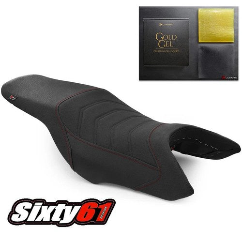 Honda Hornet 900 919 Seat Cover with Gel Pad 2002-2008 2009 Black Red Luimoto