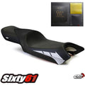 Yamaha FZ6 Seat Cover with Gel 2004-2010 2011 Luimoto Front Black Carbon Fiber