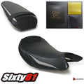 Suzuki Gsxs 1000 Seat Covers with Gel 2015-2020 Luimoto Front Rear Gray Carbon