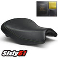 Kawasaki Ninja 650 Z650 Seat Cover with Gel 2017-2026 Luimoto Black Green Stitch