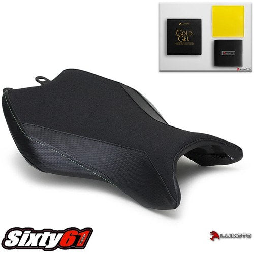 Kawasaki H2 Seat Cover with Gel 2015-2025 2026 Luimoto Carbon Fiber Tec-Grip