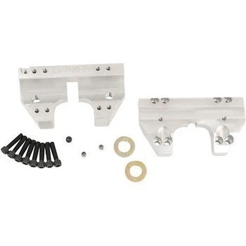 LA Choppers LA-7425-04 Raw Handlebar Clamp Set for 1-1/2" Custom Use