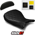 BMW R nineT Pure Racer Seat and Bump Pad Covers and Gel 2014-2023 Luimoto Black