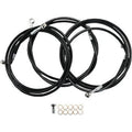 LA Choppers LA-8052B13B Black Braided Brake Line Kit 12-14" for 17-20 Touring