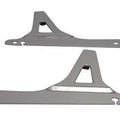 Chrome Sissy Bar Side Plates for Passenger Backrest Harley Fxd Dyna 06-17