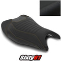 Suzuki Hayabusa Seat Cover 2021-2024 2025 Luimoto Black Orange Suede Tec-Grip