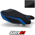 Suzuki Gsxr 1000 Seat Cover 2017-2023 2024 Front Blue Luimoto Tec-Grip Suede