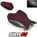 Suzuki Gsxr 1000 Seat Cover 2009-2015 2016 Front Rear Burgundy Luimoto Carbon