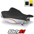 Suzuki Gsxr 1000 Seat Cover with Gel 2009-2015 2016 Black Gold Luimoto Carbon