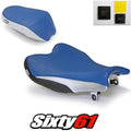 Suzuki Gsxr 1000 Seat Covers with Gel 2009-2014 2015 2016 Blue Luimoto Carbon