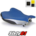Suzuki Gsxr 1000 Seat Cover with Gel 2009-2014 2015 2016 Blue Luimoto Carbon
