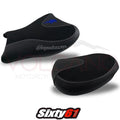 Hayabusa Seat Covers 2008-2018 2019 2020 Suzuki Volcano Black Blue Carbon Grip