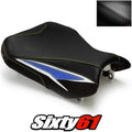 Suzuki Gsxr 600 750 Seat Cover 2011-2025 2026 Front Black Blue Luimoto Carbon