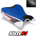 Suzuki Gsxr 600 750 Seat Cover 2008 2009 2010 Front Deep Blue Luimoto Carbon