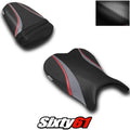 Suzuki Gsxr 600 750 Seat Cover 2006 2007 Front Rear Black Red Luimoto Carbon
