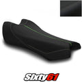 Kawasaki ZX10R Seat Cover 2021-2026 GP Front Black Green Luimoto Tec-Grip Suede
