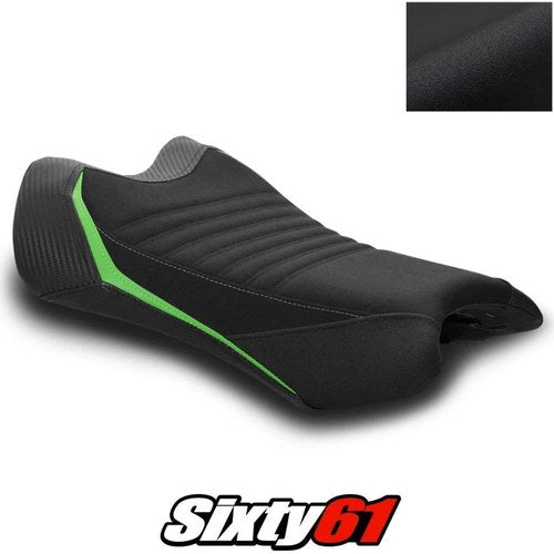 Kawasaki ZX10R Seat Cover 2021-2025 2026 Race Front Black Luimoto Tec-Grip Suede