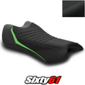 Kawasaki ZX10R Seat Cover 2021-2025 2026 Race Front Black Luimoto Tec-Grip Suede
