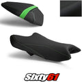 Kawasaki Ninja ZX6R Seat Cover 2019-2026 Front Rear Black Green Luimoto Tec-Grip