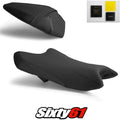 Kawasaki Ninja ZX6R Seat Covers and Gel 2019-2025 2026 Black Luimoto Tec-Grip