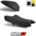 Kawasaki Ninja ZX6R Seat Covers and Gel 2019-2026 Black Blue Luimoto Tec-Grip