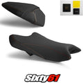 Kawasaki Ninja ZX6R Seat Covers and Gel 2019-2026 Black Orange Luimoto Tec-Grip