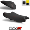 Kawasaki Ninja ZX6R Seat Covers and Gel 2019-2026 Black Red Luimoto Tec-Grip