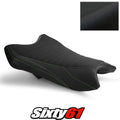 Kawasaki ZX6R Seat Cover 2019-2025 2026 Front Black Green Luimoto Tec-Grip Suede