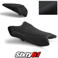 Kawasaki ZX6R Seat Cover 2019-2026 Front Rear Black Blue Luimoto Tec-Grip Suede