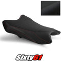 Kawasaki ZX6R Seat Cover 2019-2025 2026 Front Black Red Luimoto Tec-Grip Suede