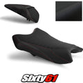Kawasaki ZX6R Seat Cover 2019-2026 Front Rear Black Red Luimoto Tec-Grip Suede