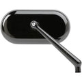 Arlen Ness Right Side Black Forged Oval Mirror for Harley (SOLD Each)