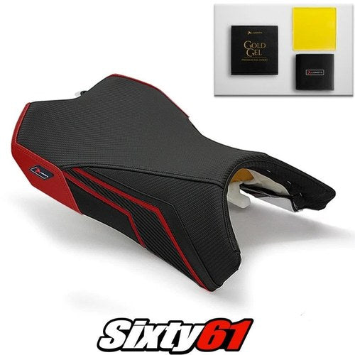 Kawasaki Ninja 1000 Seat Cover and Gel 2011-2015 2016 Black Red Luimoto Carbon